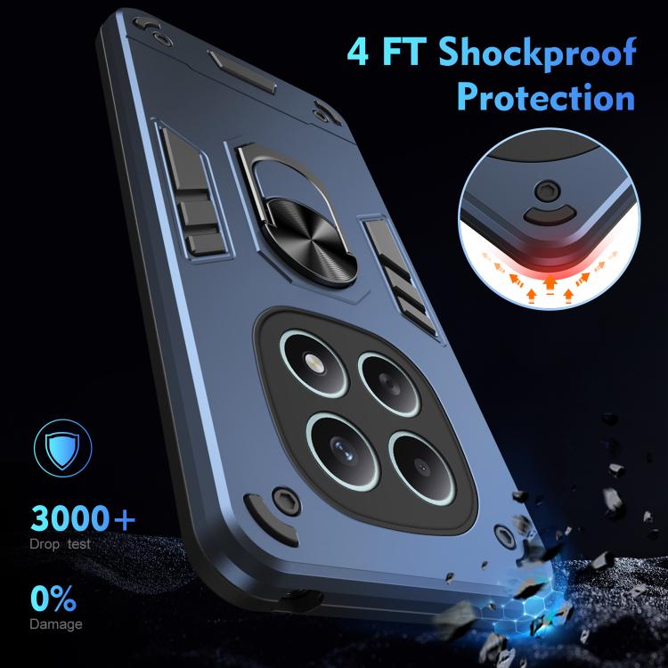 For Redmi Note 15 5G / 4G 164mm / Poco M8 5G Shockproof Metal Ring Holder Phone Case