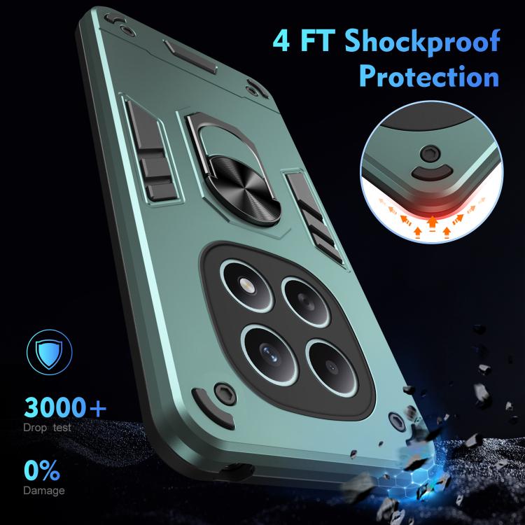 For Redmi Note 15 5G / 4G 164mm / Poco M8 5G Shockproof Metal Ring Holder Phone Case
