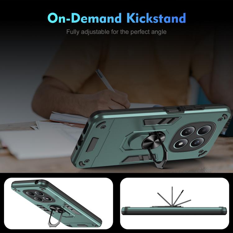 For Redmi Note 15 5G / 4G 164mm / Poco M8 5G Shockproof Metal Ring Holder Phone Case