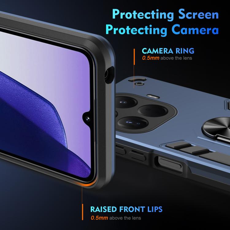 For Xiaomi 15T Pro Shockproof Metal Ring Holder Phone Case