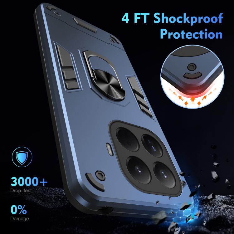 For Xiaomi 15T Pro Shockproof Metal Ring Holder Phone Case