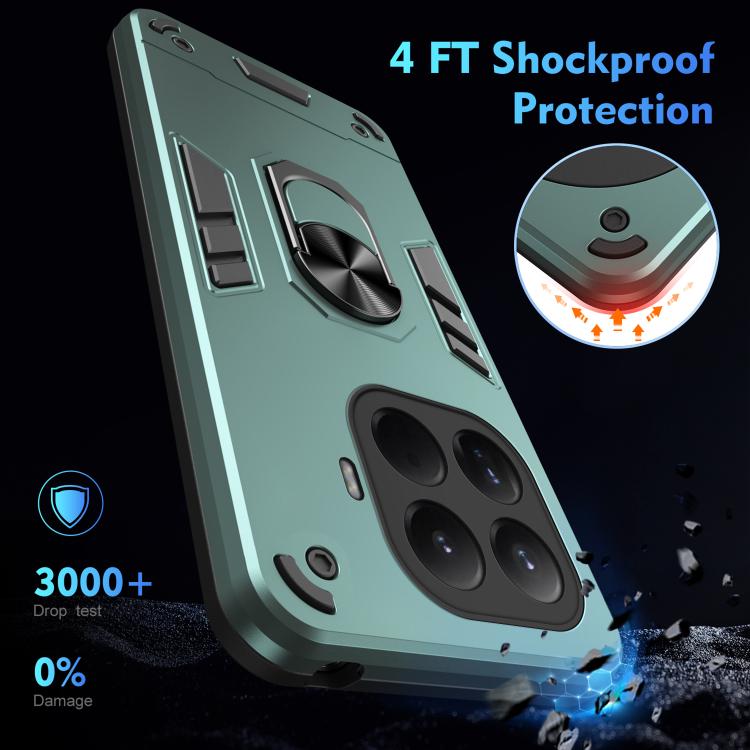 For Xiaomi 15T Pro Shockproof Metal Ring Holder Phone Case