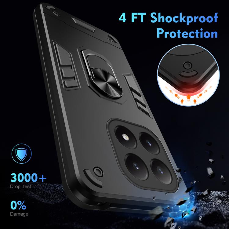 For Xiaomi 15T Shockproof Metal Ring Holder Phone Case
