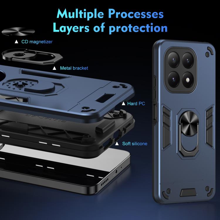 For Xiaomi 15T Shockproof Metal Ring Holder Phone Case