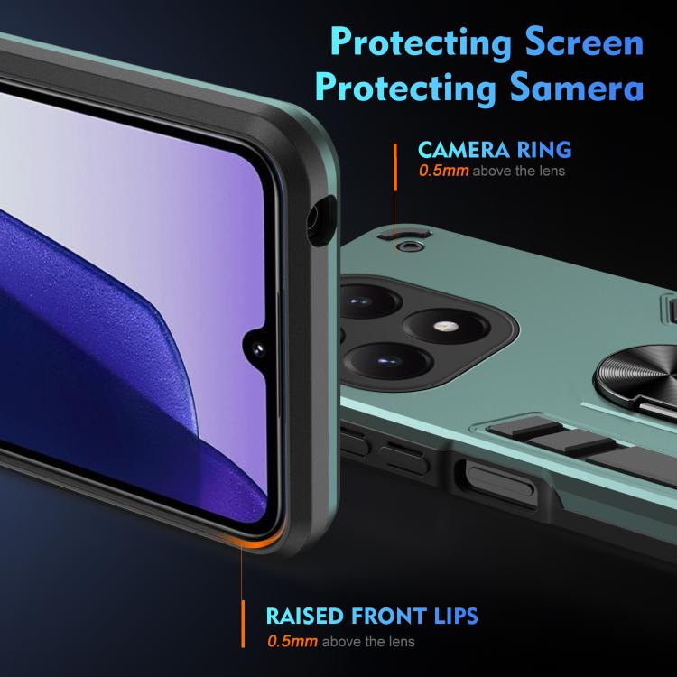 For Xiaomi 15T Shockproof Metal Ring Holder Phone Case