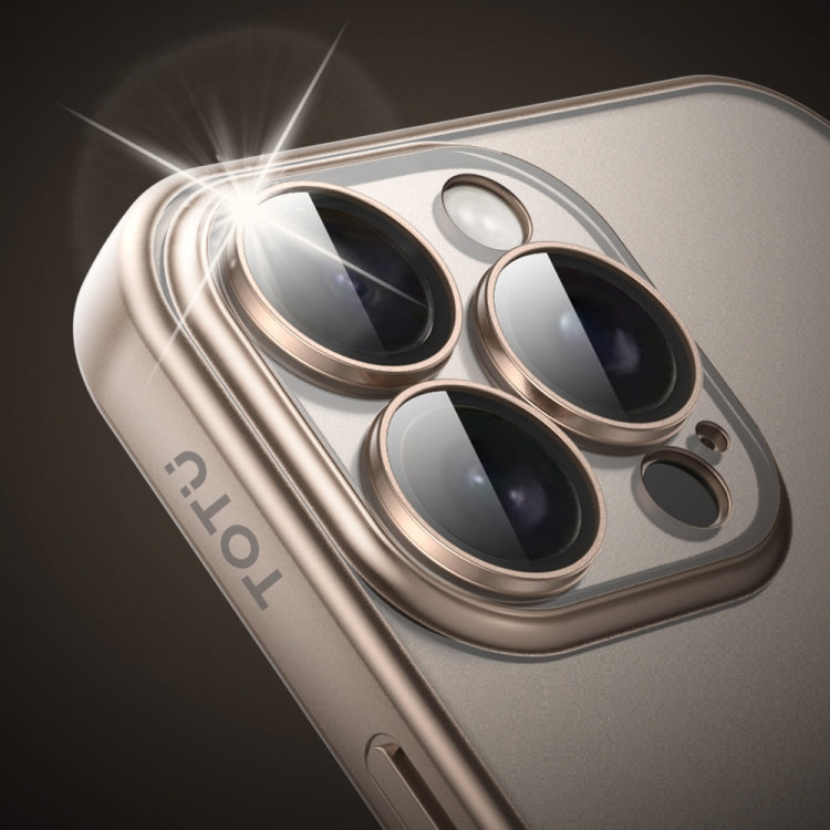 For iPhone 16 TOTU PC-2 Soft Jane Series Electroplated TPU Phone Case with Lens Film