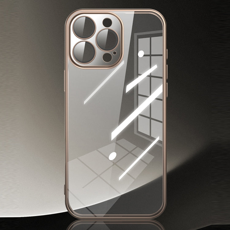 For iPhone 16 Pro Max TOTU PC-2 Soft Jane Series Electroplated TPU Phone Case with Lens Film