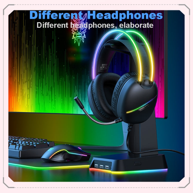ONIKUMA X33 Head-mounted RGB Light E-Sports Gaming Headset, Cable Length: 2m