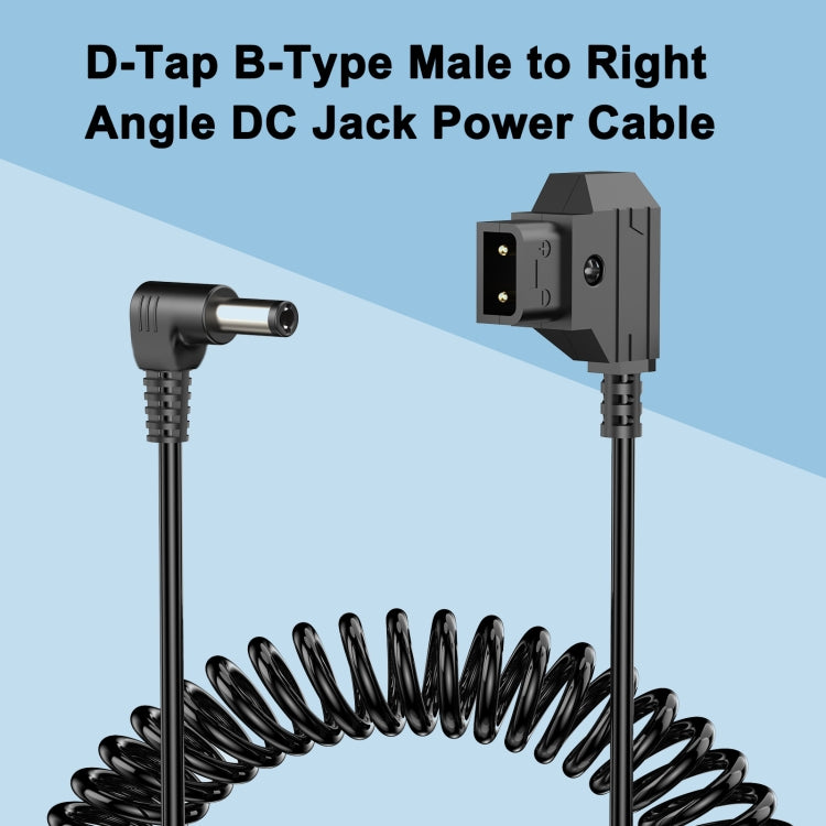 1.5m D-Tap B-Type Male to DC Adapter Monitor Cable - Black