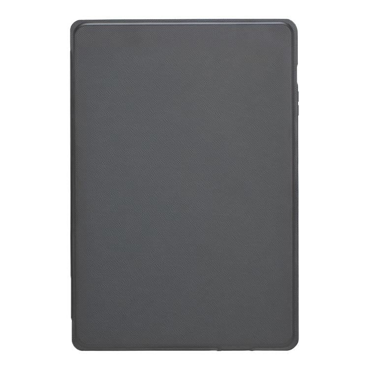 For Samsung Galaxy Tab S10 Lite / S10 FE Detachable Backlit Bluetooth Keyboard Leather Case with Touchpad - Black