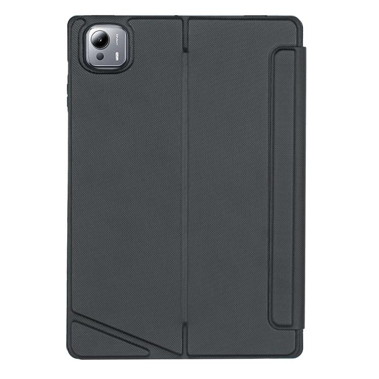 For Xiaomi Pad 7S Pro 12.5 Detachable Backlit Bluetooth Keyboard Leather Case with Touchpad - Black