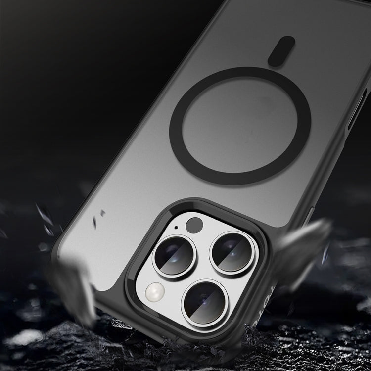 For iPhone 16 TOTU PC-7 Gold Shield Series Skin Feel MagSafe Magnetic Phone Case