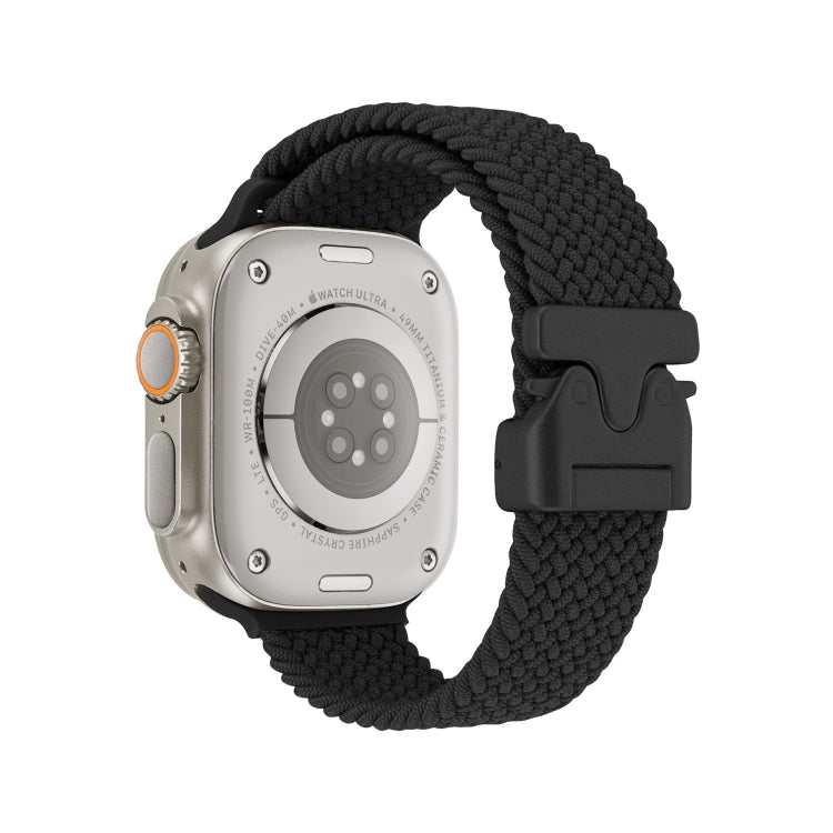 For Apple Watch 46mm / 49mm / 45mm / 44mm Snap Button Braided Watch Band