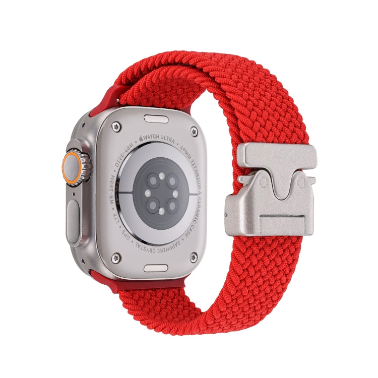 For Apple Watch 46mm / 49mm / 45mm / 44mm Snap Button Braided Watch Band