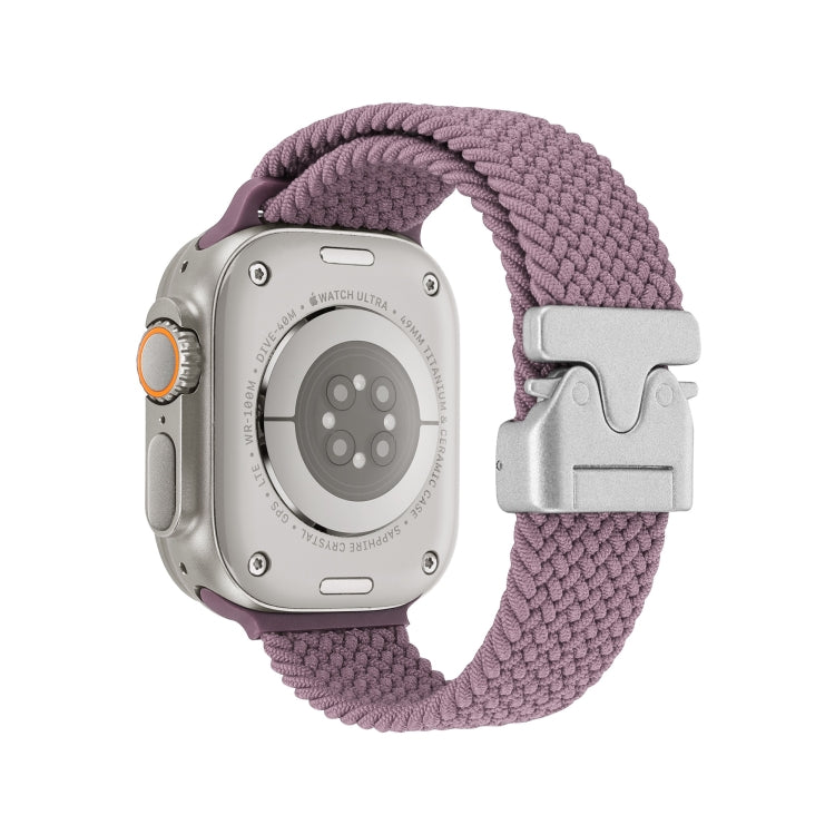 For Apple Watch 46mm / 49mm / 45mm / 44mm Snap Button Braided Watch Band