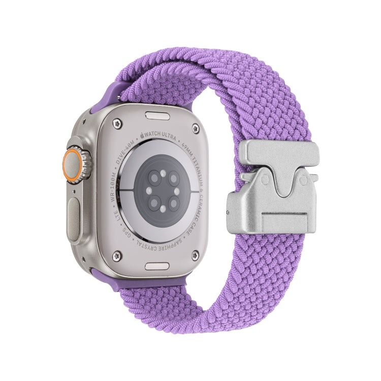 For Apple Watch 46mm / 49mm / 45mm / 44mm Snap Button Braided Watch Band
