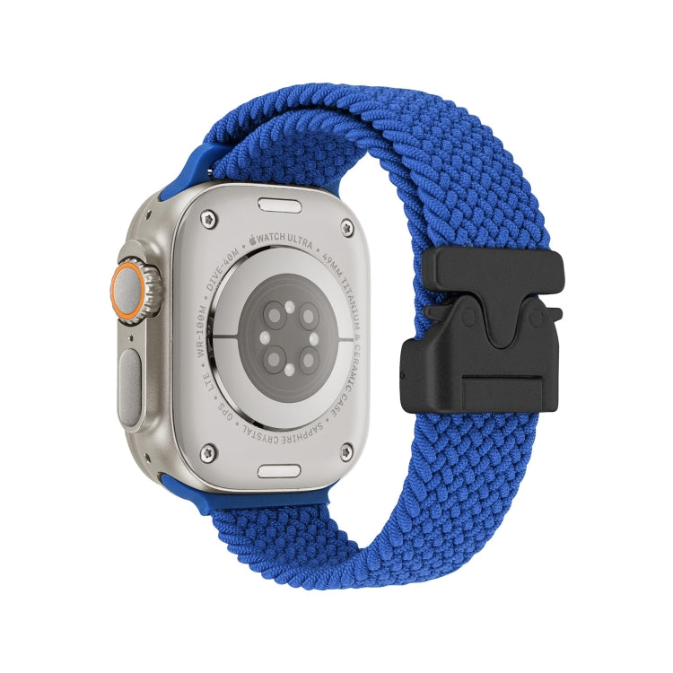 For Apple Watch 46mm / 49mm / 45mm / 44mm Snap Button Braided Watch Band
