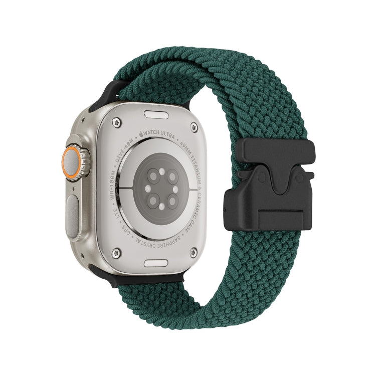For Apple Watch 46mm / 49mm / 45mm / 44mm Snap Button Braided Watch Band