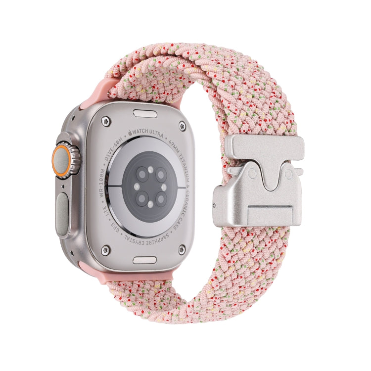For Apple Watch 46mm / 49mm / 45mm / 44mm Snap Button Braided Watch Band