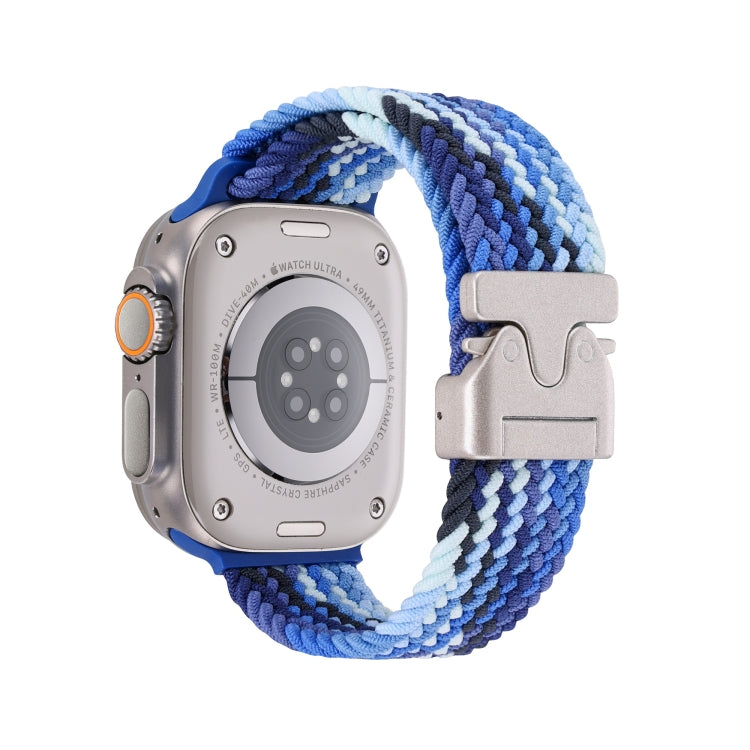 For Apple Watch 46mm / 49mm / 45mm / 44mm Snap Button Braided Watch Band