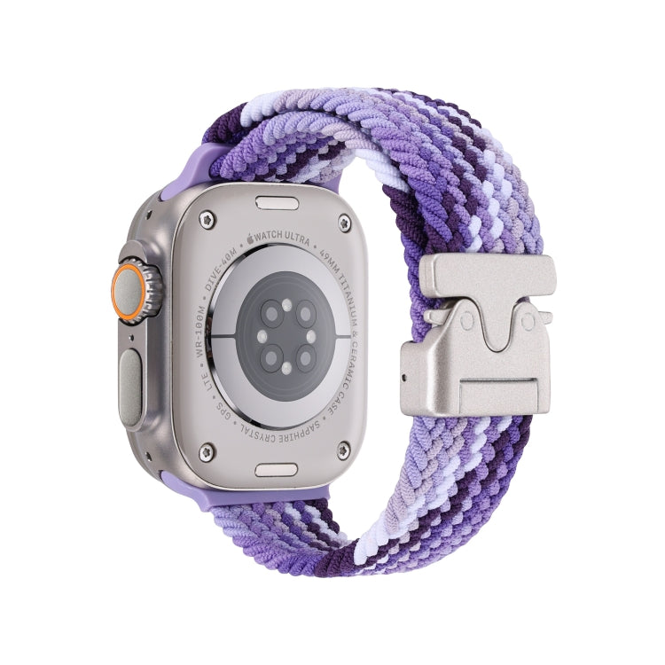 For Apple Watch 46mm / 49mm / 45mm / 44mm Snap Button Braided Watch Band