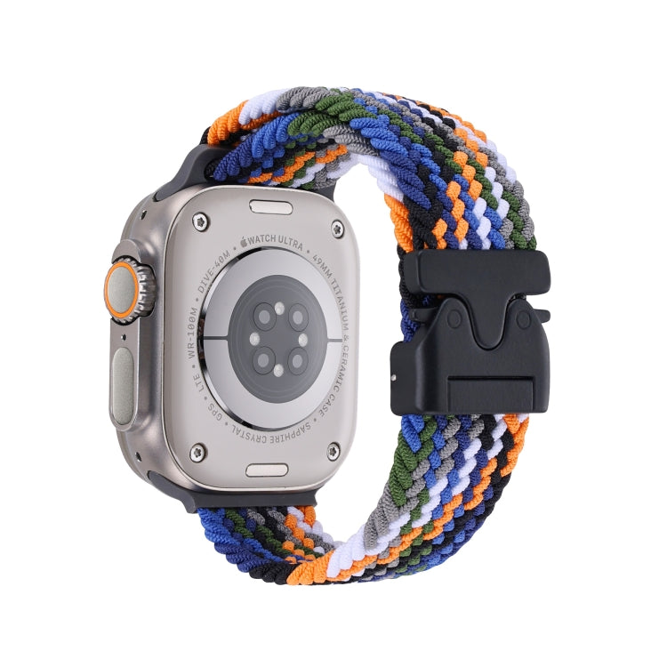 For Apple Watch 46mm / 49mm / 45mm / 44mm Snap Button Braided Watch Band