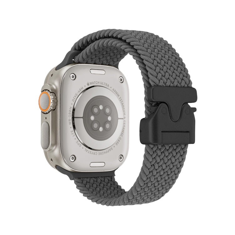 For Apple Watch 42mm / 41mm / 40mm / 38mm Snap Button Braided Watch Band