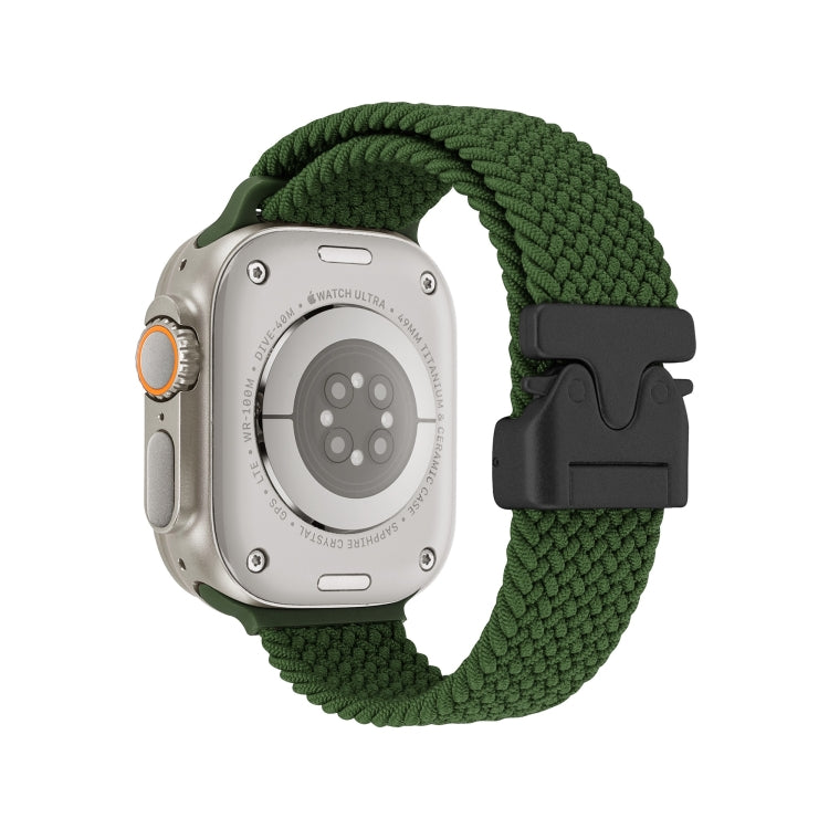 For Apple Watch 42mm / 41mm / 40mm / 38mm Snap Button Braided Watch Band