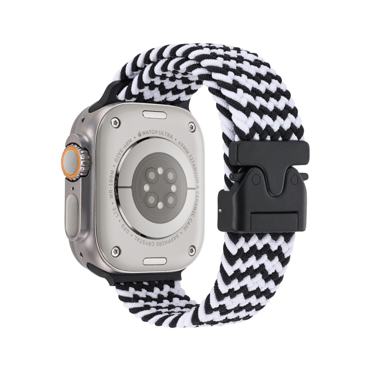 For Apple Watch 42mm / 41mm / 40mm / 38mm Snap Button Braided Watch Band