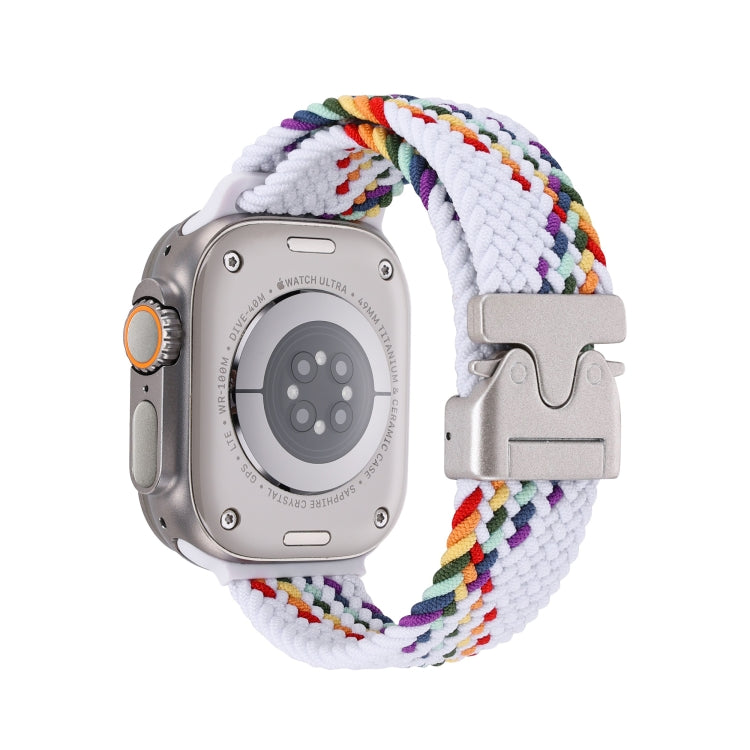 For Apple Watch 42mm / 41mm / 40mm / 38mm Snap Button Braided Watch Band