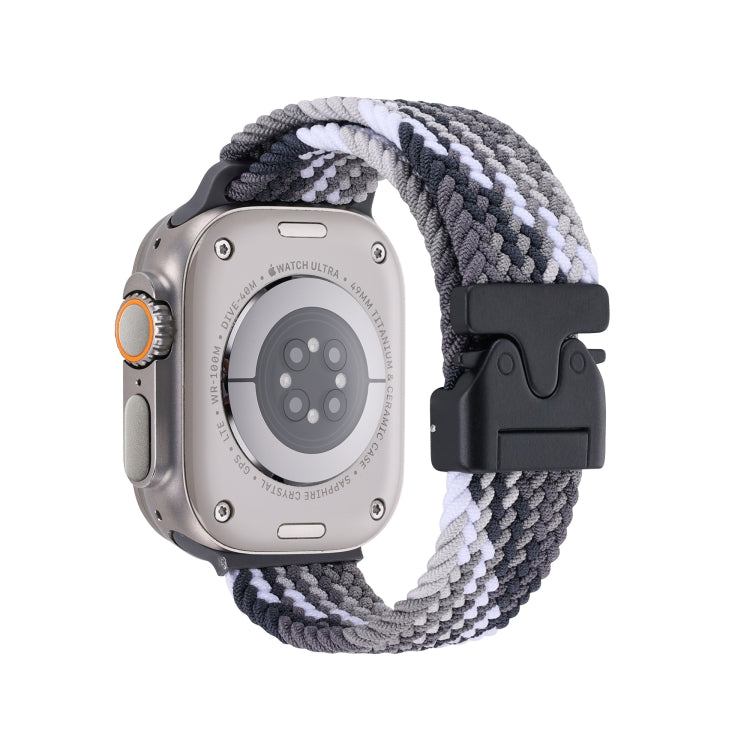 For Apple Watch 42mm / 41mm / 40mm / 38mm Snap Button Braided Watch Band