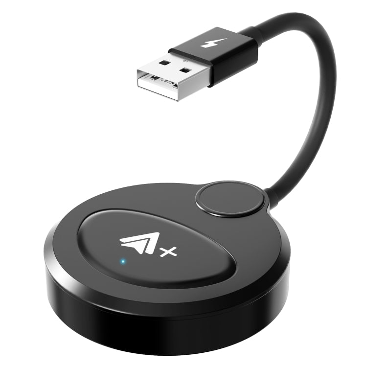 USB Interface Wired to Wireless CarPlay Auto Adapter for Android, Specification:Round