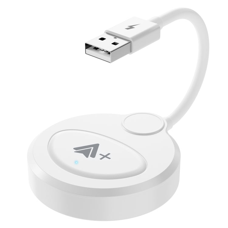 USB Interface Wired to Wireless CarPlay Auto Adapter for Android, Specification:Round