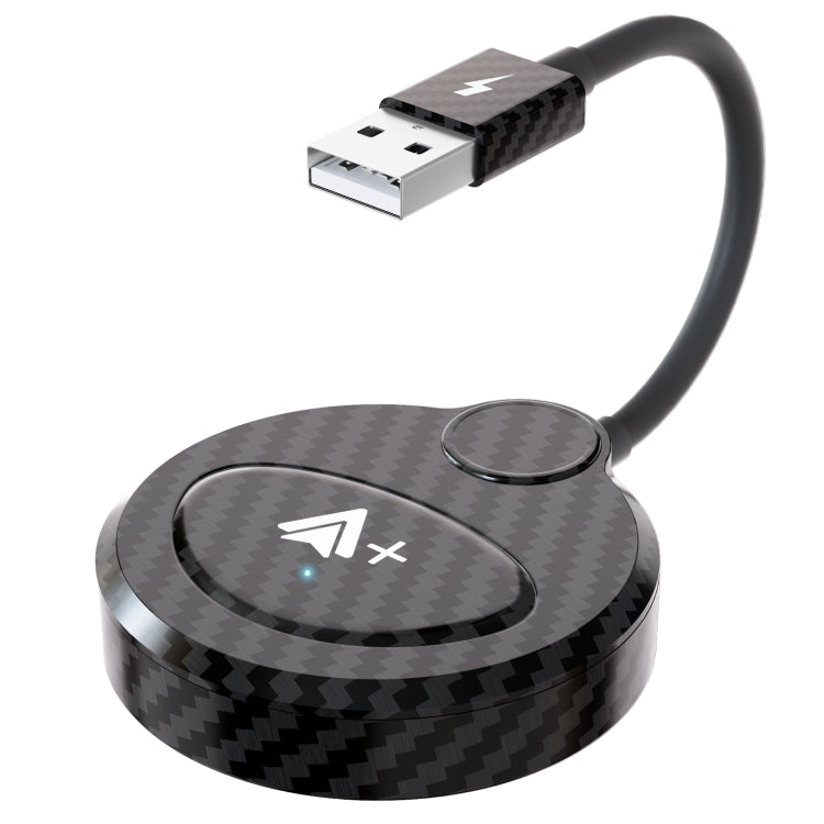 USB Interface Wired to Wireless CarPlay Auto Adapter for Android, Specification:Round