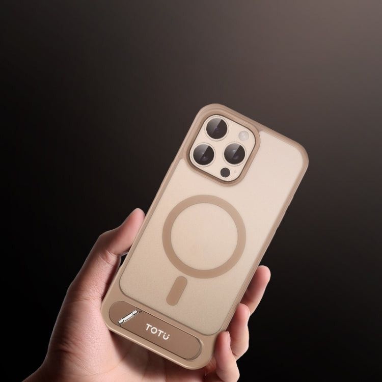 For iPhone 16 Pro Max TOTU PC-25 Skin Feel MagSafe Magnetic Stand Phone Case
