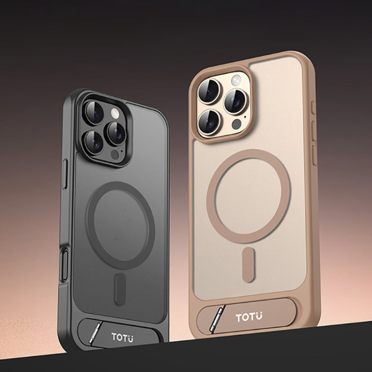 For iPhone 16 Pro Max TOTU PC-25 Skin Feel MagSafe Magnetic Stand Phone Case