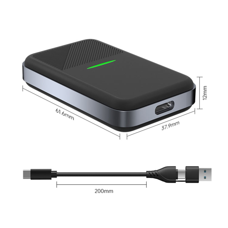 CarPlay and Android Auto Wireless Car Connectivity Box, Specification: Square - Black