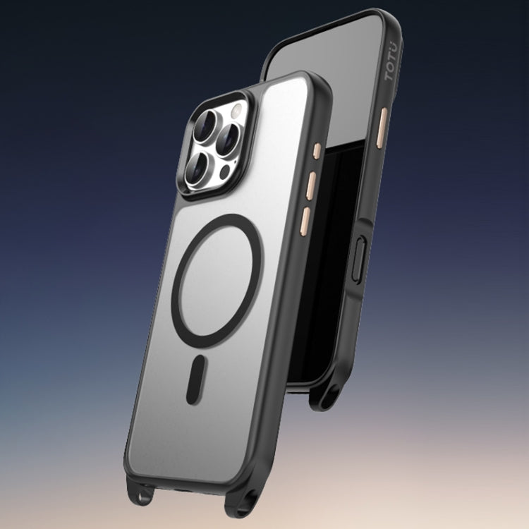 For iPhone 16 Pro Max TOTU PC-26 Skin Feel MagSafe Magnetic Lanyard Hole Phone Case