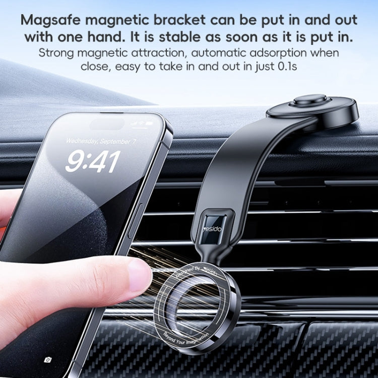 Yesido C217 Car MagSafe Magnetic Mobile Phone Holder - Black