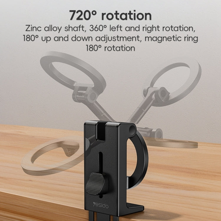 Yesido C298 Clip MagSafe Magnetic Mobile Phone Holder - Black