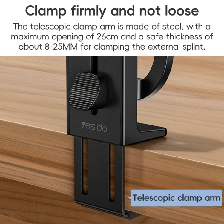 Yesido C298 Clip MagSafe Magnetic Mobile Phone Holder - Black