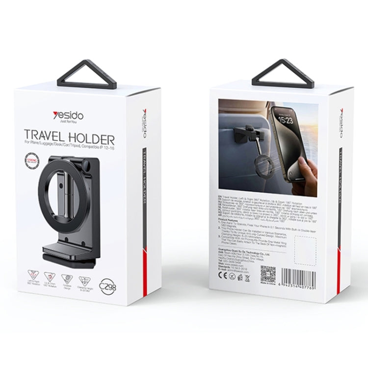 Yesido C298 Clip MagSafe Magnetic Mobile Phone Holder - Black