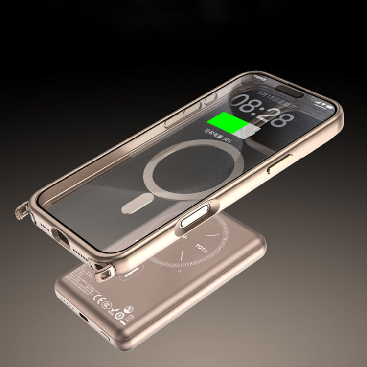 For iPhone 16 Pro TOTU PC-27 MagSafe Magnetic Hidden Metal Buckle Phone Case