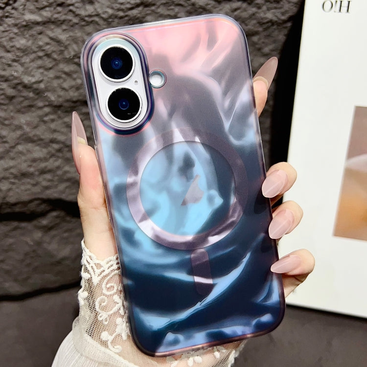 For iPhone 16 Gradient MagSafe PC Hybrid TPU Phone Case