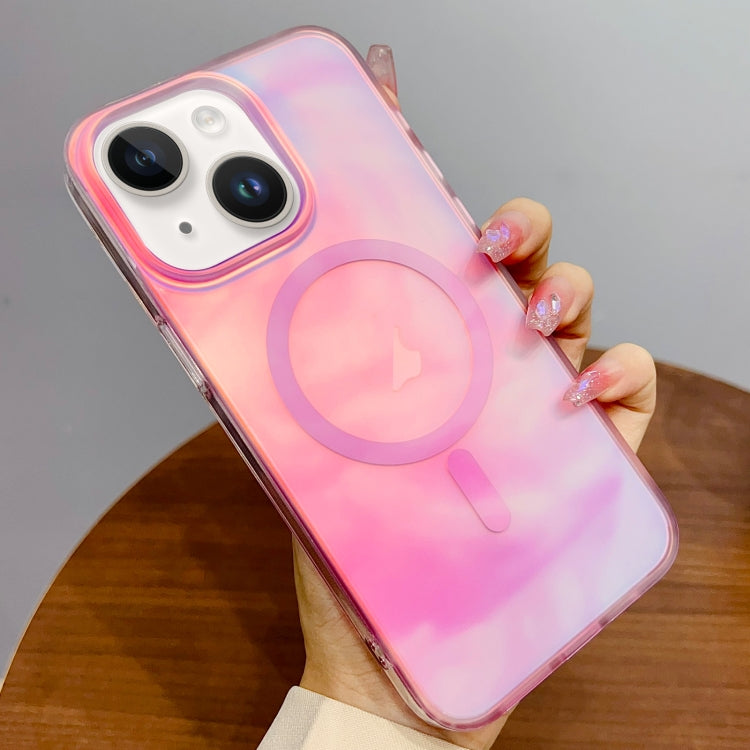 For iPhone 14 Gradient MagSafe PC Hybrid TPU Phone Case