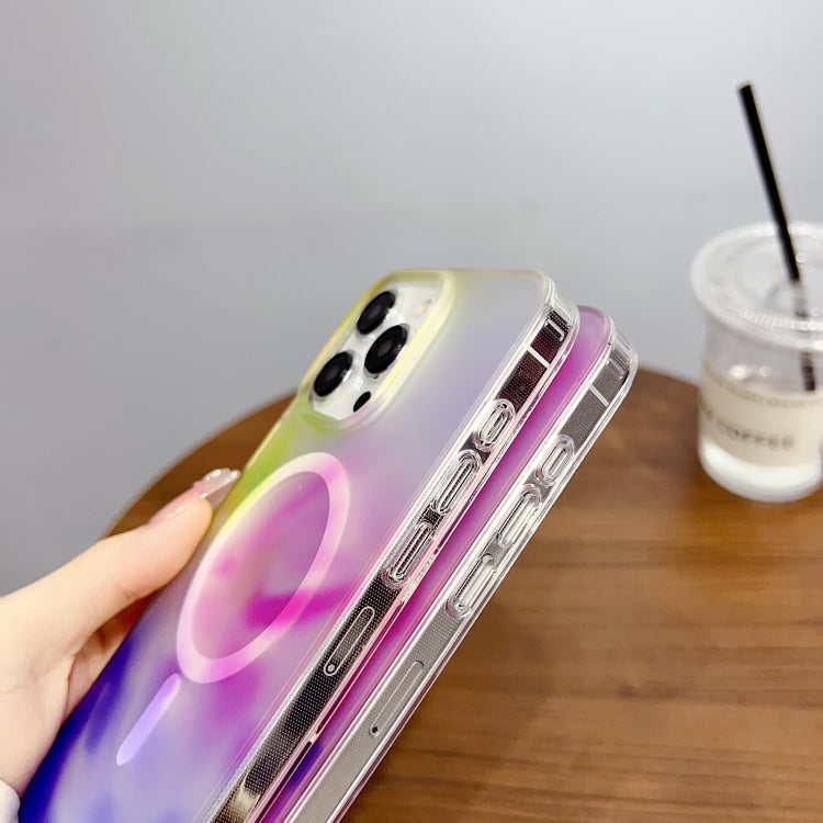 For iPhone 16 Pro Max Gradient MagSafe PC Hybrid TPU Phone Case