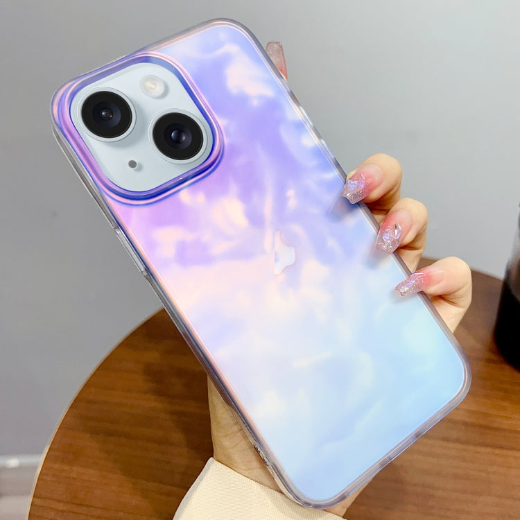 For iPhone 15 Gradient IMD PC Hybrid TPU Phone Case