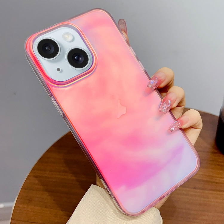 For iPhone 15 Gradient IMD PC Hybrid TPU Phone Case