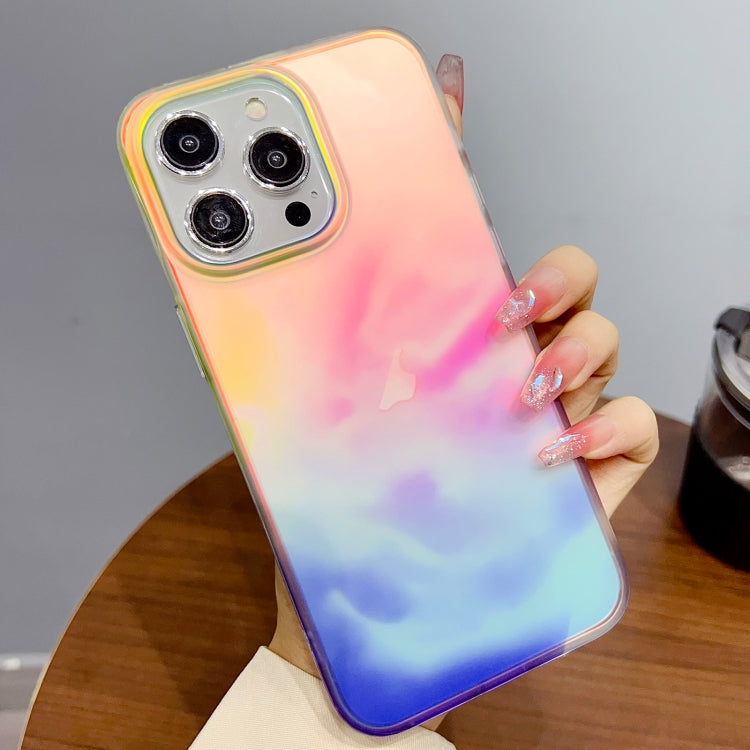 For iPhone 13 Pro Gradient IMD PC Hybrid TPU Phone Case