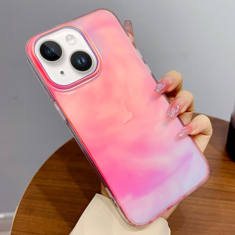 For iPhone 13 Gradient IMD PC Hybrid TPU Phone Case